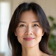 Portrait of Sophia Lee, looking calm and empathetic.